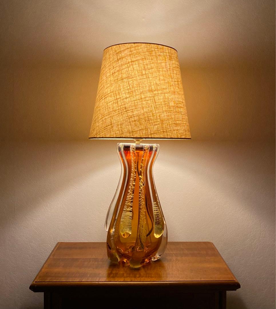 70sヴィンテージランプ ミッドセンチュリー レトロ ベースのみ