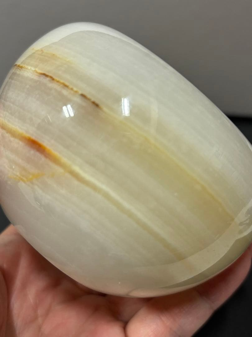 アフガンジェイド　蓋付き壺　630g 天然石の壺