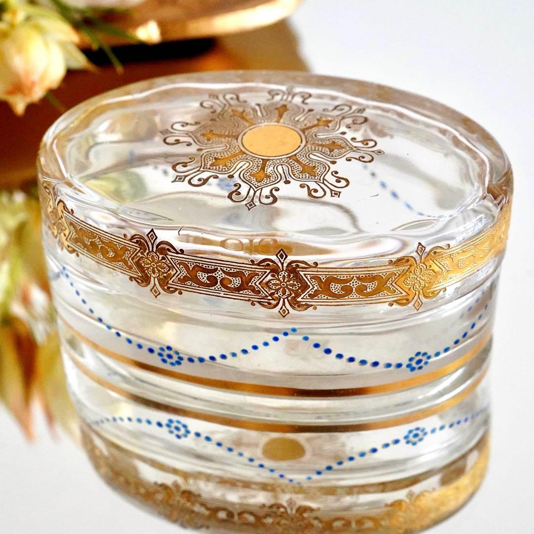 希少 オールドバカラ エナメル＆金彩 小物入れ★シュヴァリエ作品BACCARAT