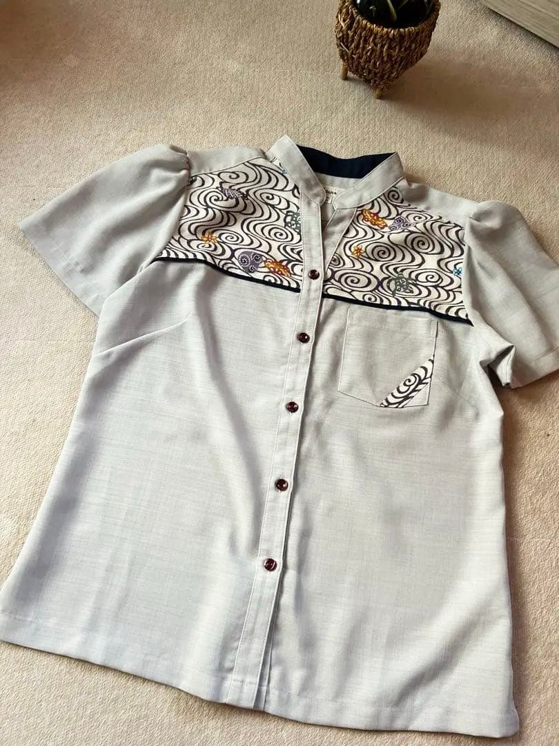 紅型　マオカラー　かりゆしウェア　沖縄