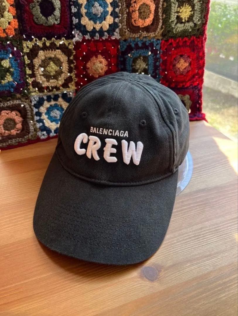 BALENCIAGAバレンシアガCREWロゴキャップ