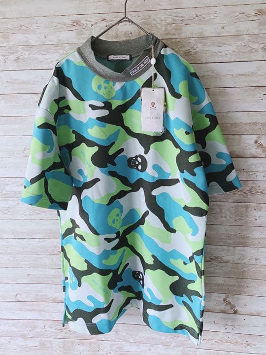 マークアンドロナ カモフラ柄 モックネック 未使用品 タグ付き