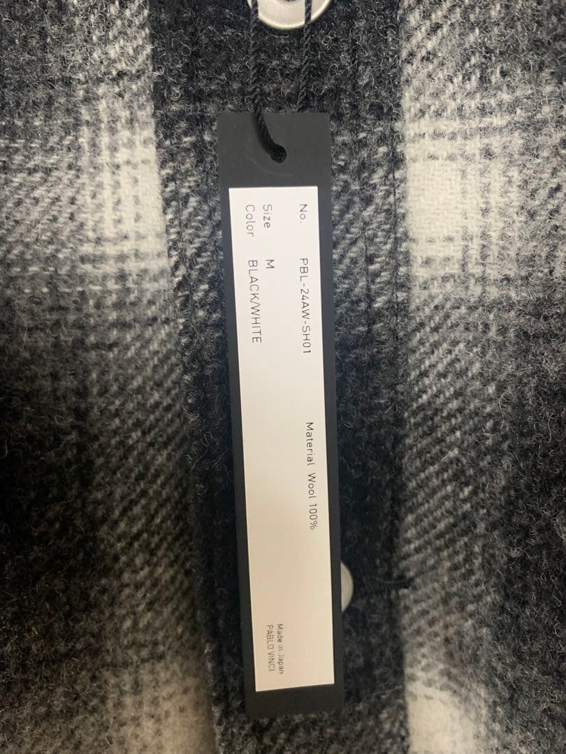 PABLO VINCI チェック柄 シャツジャケット M