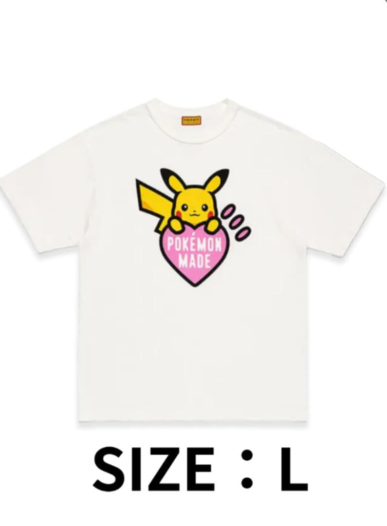 え*ん様 HUMAN MADE ピカチュウ TシャツホワイトL