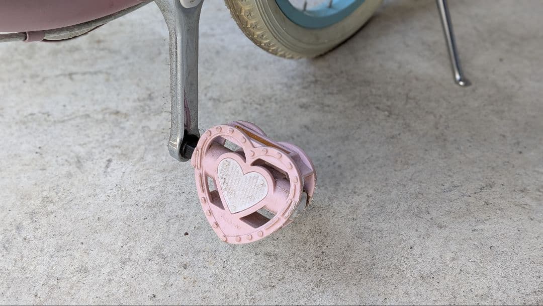 メゾピアノ 子供用自転車 18 パープルと水色と白とピンク