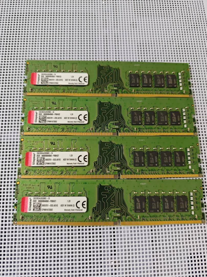 Kingston DDR4 16GB ×4 メモリ 2666