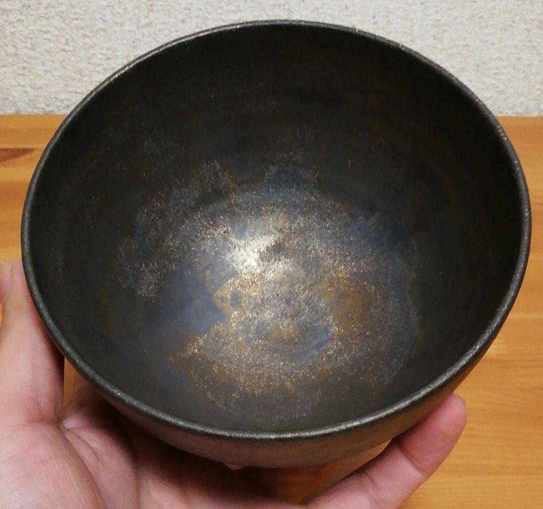 那波鳳翔作　播州相生焼　キンバリー　ソイル　茶碗　共箱　共布　略歴付　茶道具