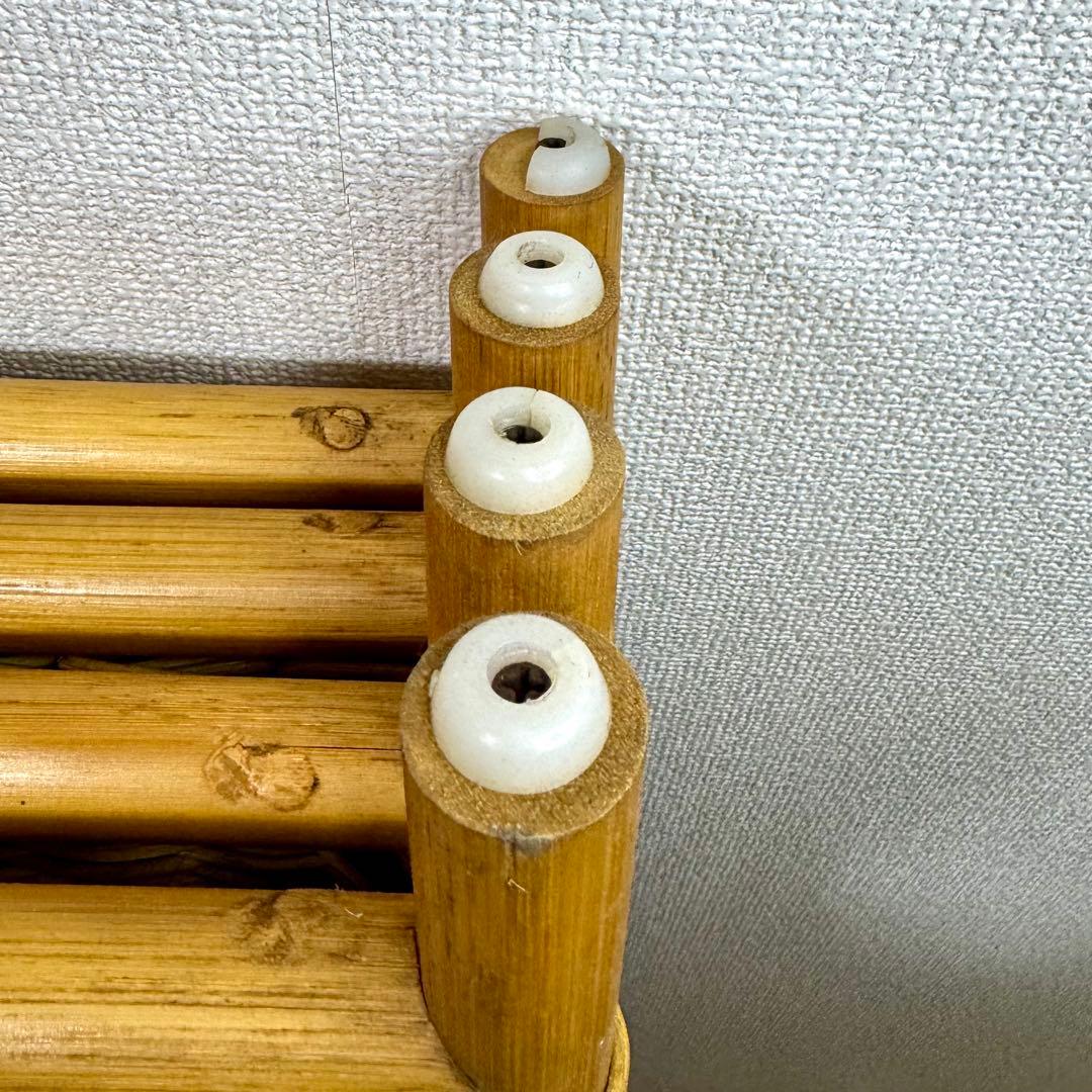 籐 ラタン スクリーン 4連 パーテーション 折りたたみ