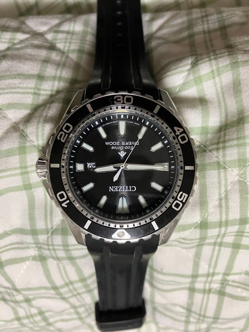 CITIZEN ダイバーズウォッチ エコドライブ ラバーベルト プロマスター