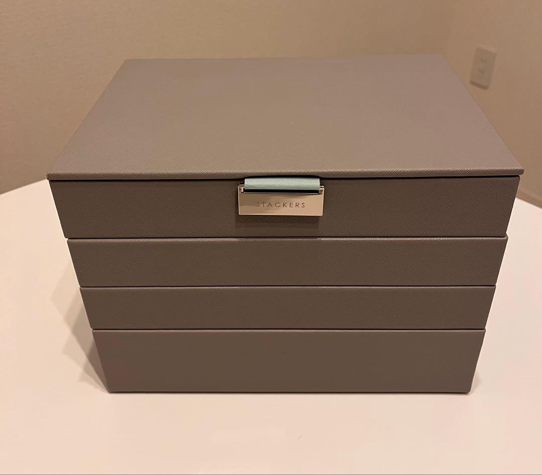 STACKERS ジュエリーボックス　グレー　ミントグリーン