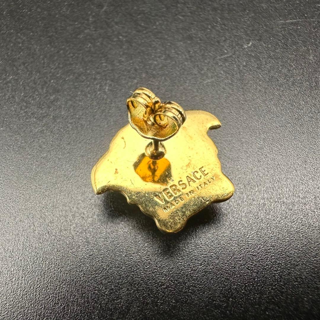 極美品✨　VERSACE　ピアス　メデューサ　グレカ　ロゴ　刻印　1279