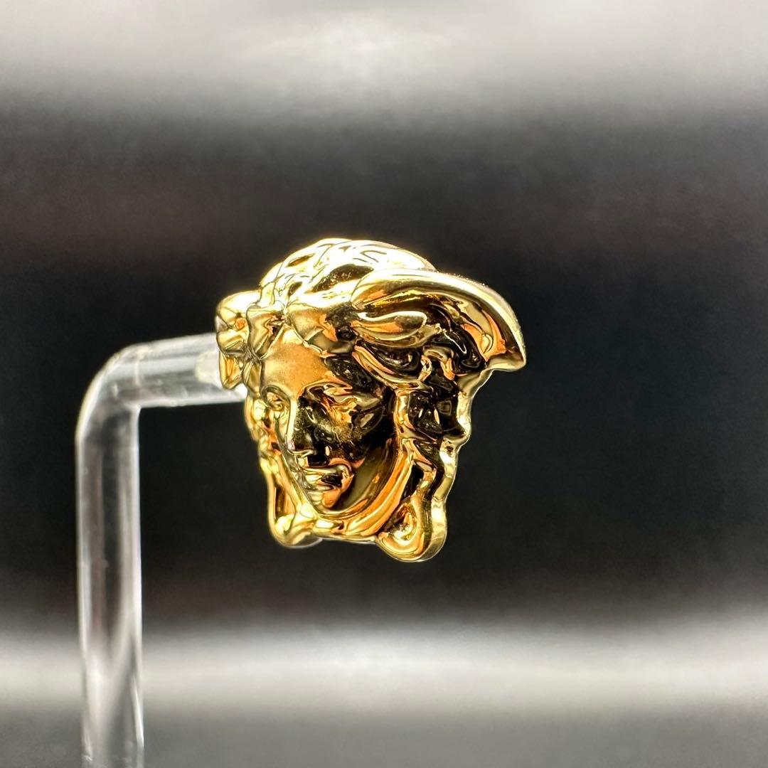 極美品✨　VERSACE　ピアス　メデューサ　グレカ　ロゴ　刻印　1279