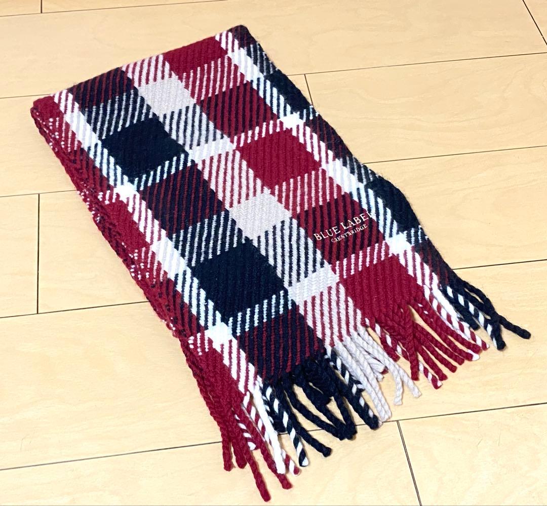 BLUE LABEL CRESTBRIDGE カシミヤ チェックマフラー