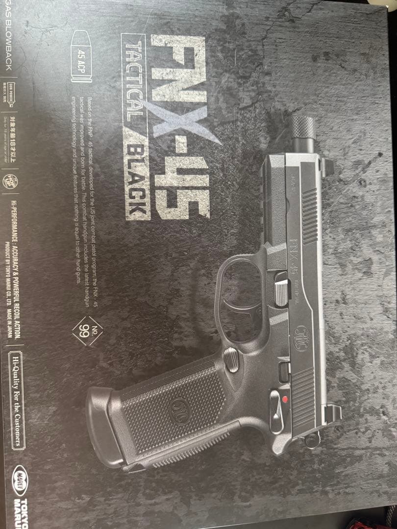 FNX-45 BLACKガスガン 18禁 TOKYO MARUI