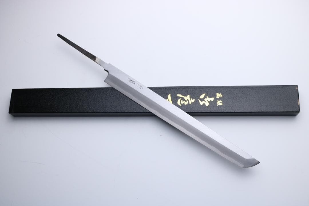 堺打刃物 先丸蛸引 和包丁 青一鋼 紋鍛錬 尺一 柄なし