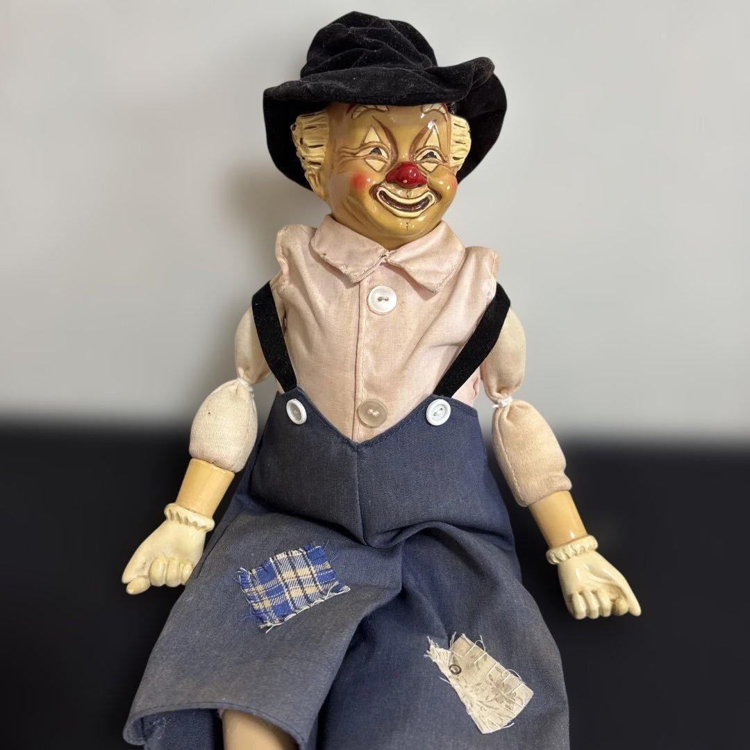 ピエロ ビスクドール ビンテージ 人形