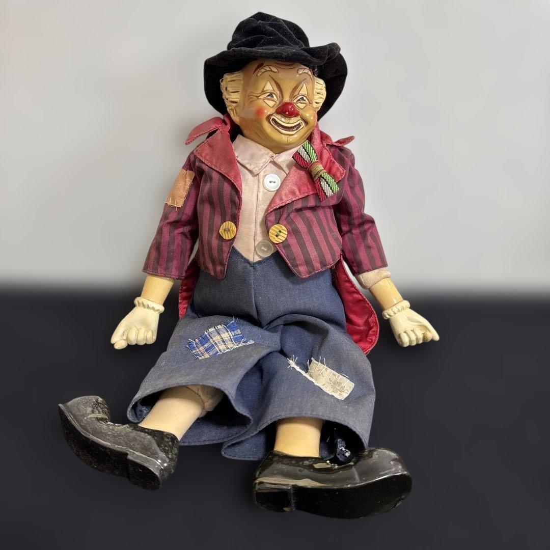 ピエロ ビスクドール ビンテージ 人形