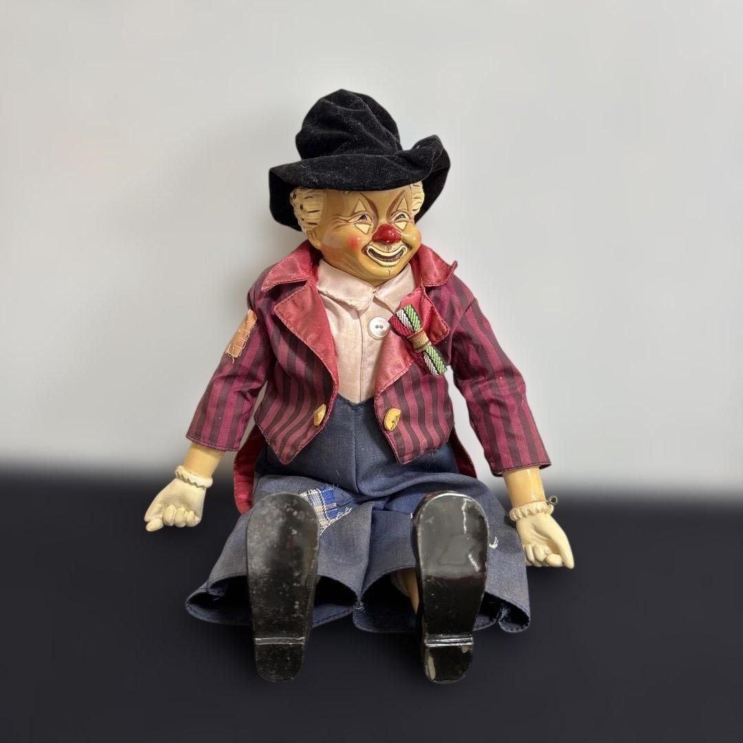 ピエロ ビスクドール ビンテージ 人形