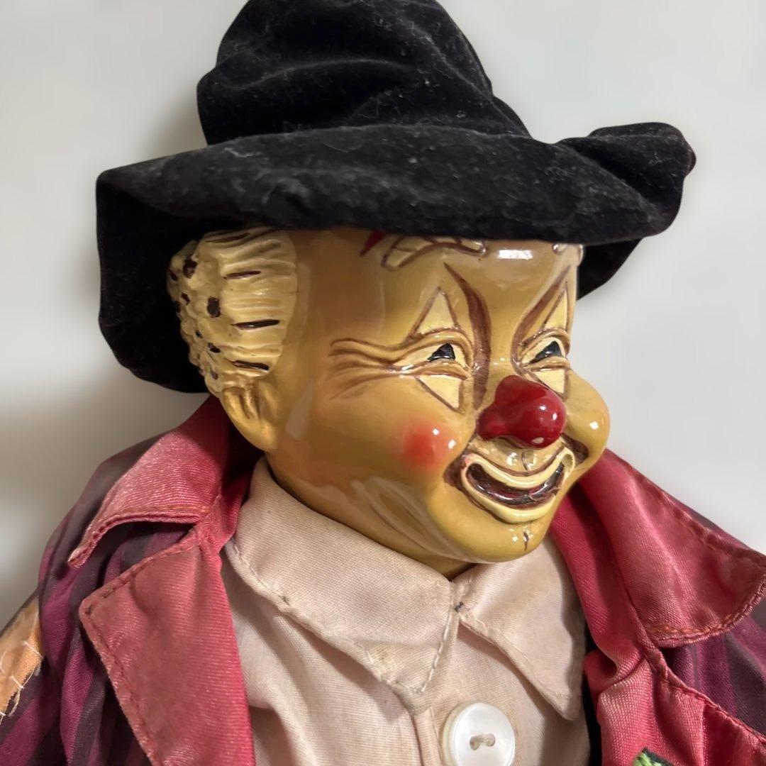 ピエロ ビスクドール ビンテージ 人形