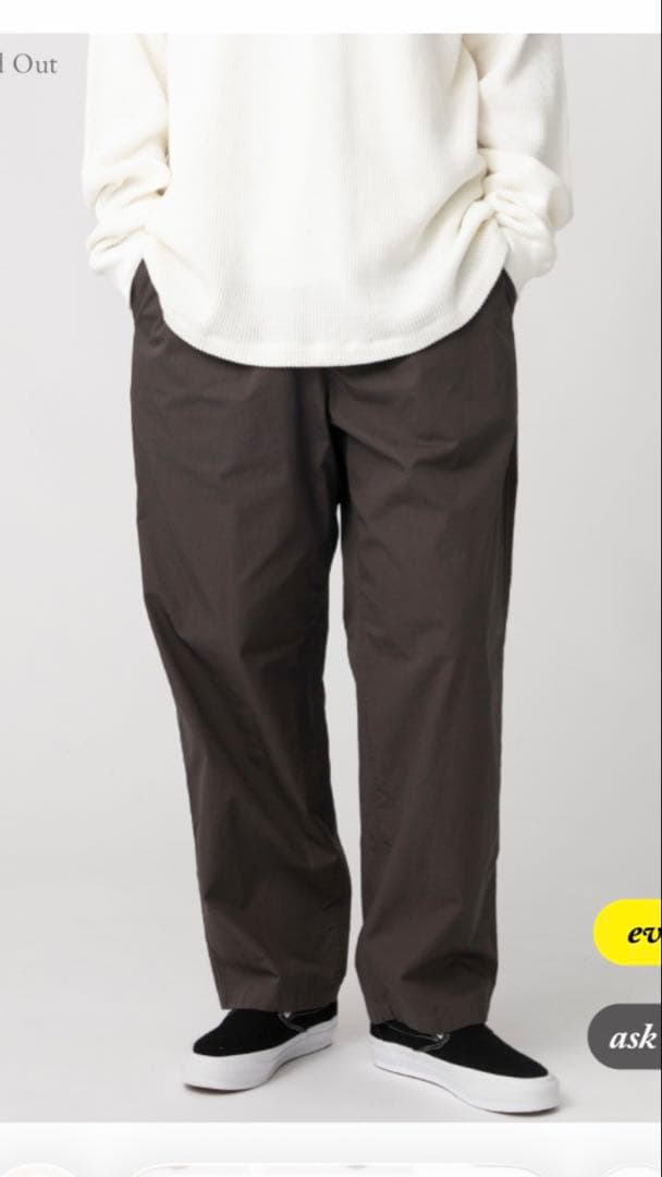 Ron Herman ロンハーマン ウォッシュド イージーパンツ　ブラウン