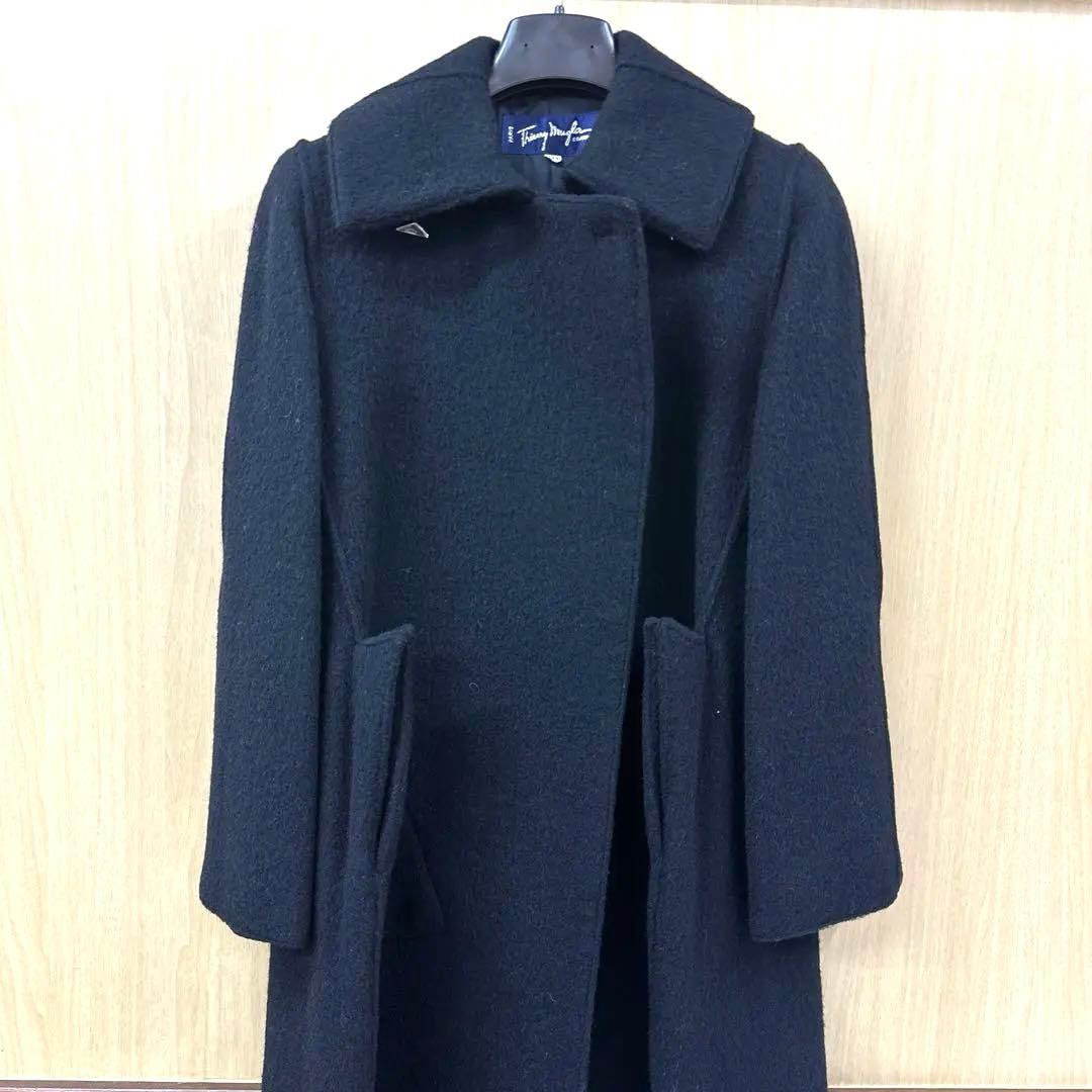 ティエリーミュグレー　アルパカ ウール ロングコート 購入タグ　予備部品付き