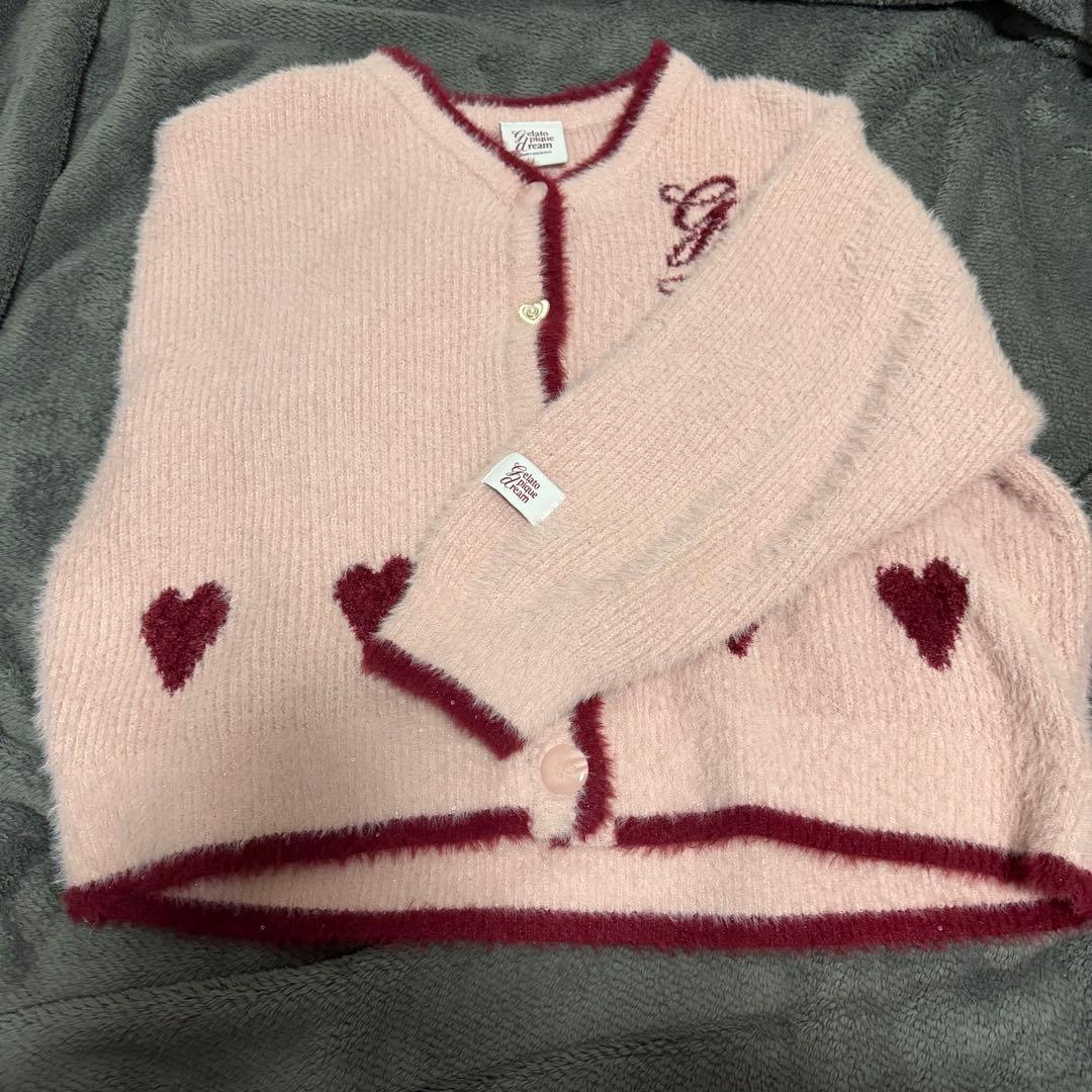 ジェラートピケ ラメフェザーカーディガン ショートパンツ セット