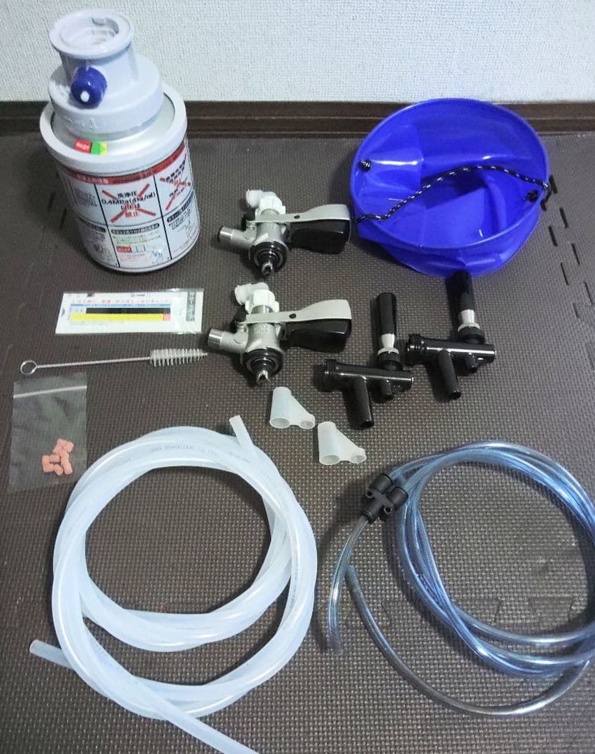 送料無料！/ビールサーバー部品/豪華洗浄及び部材10点セット！ダブルタイプ