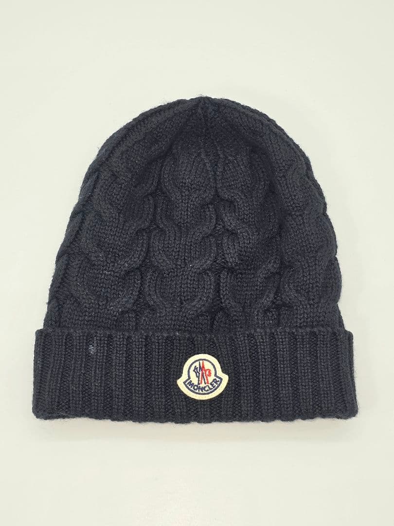 MONCLER　ロゴ　ニット　キッズ　Lサイズ　黒