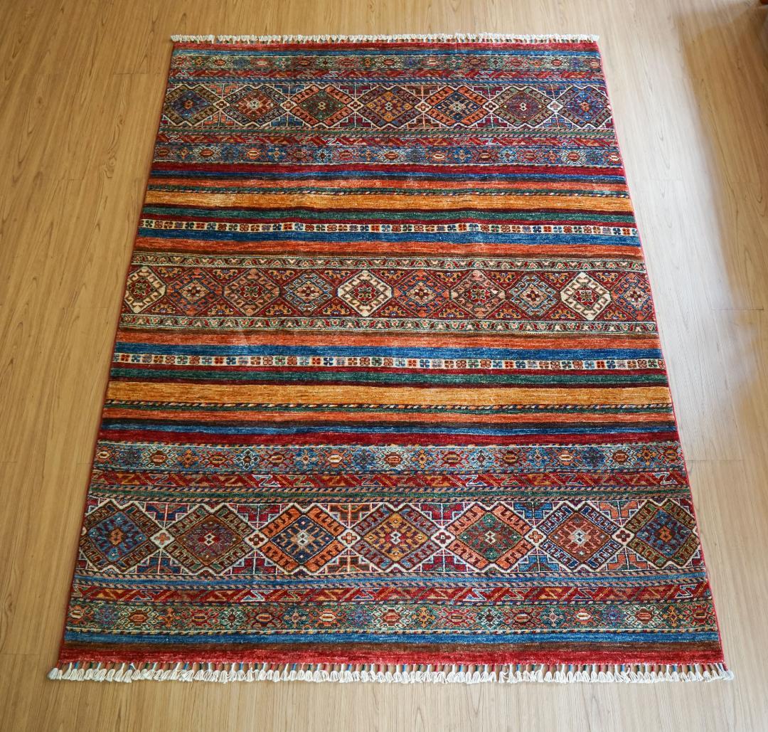 アフガニスタン ガズニーウール 手織り絨毯 ペルシャ