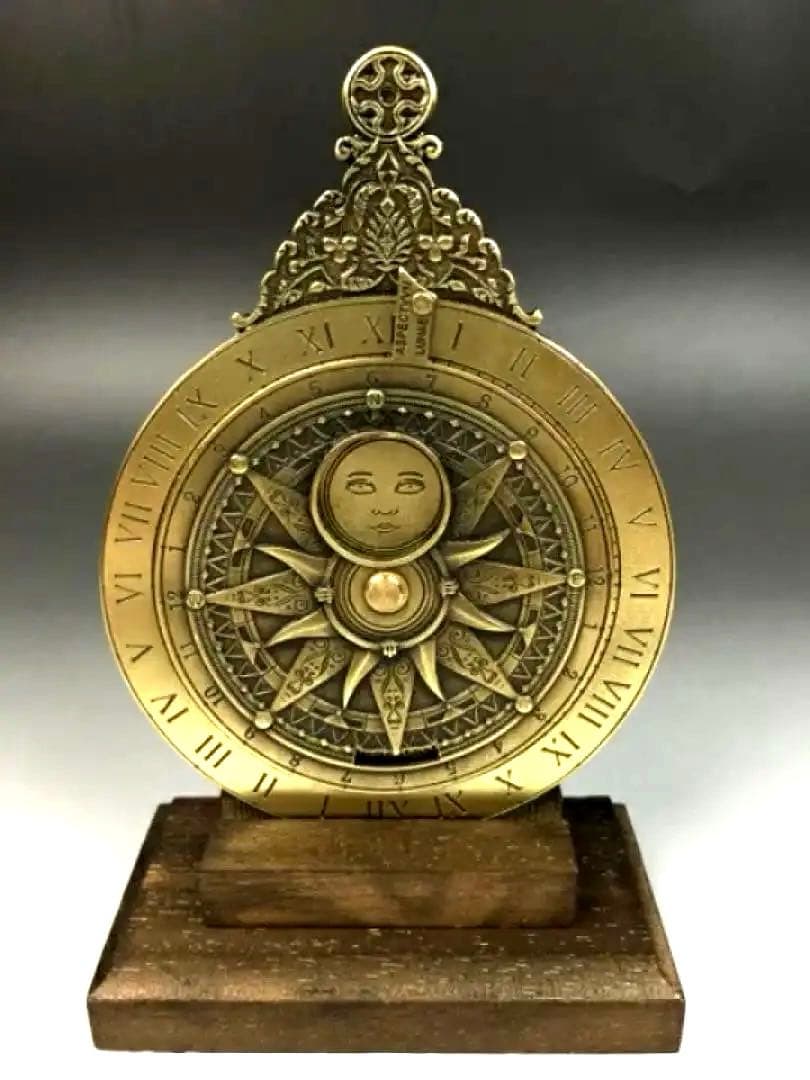 先着1名【ムーンカレンダー】干潮満潮の時間が分かる　スペイン　アンティーク