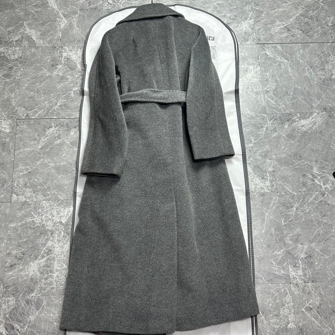 美品♡近年品　着丈120 マックスマーラ　ベルテッドコート　アルパカモヘア