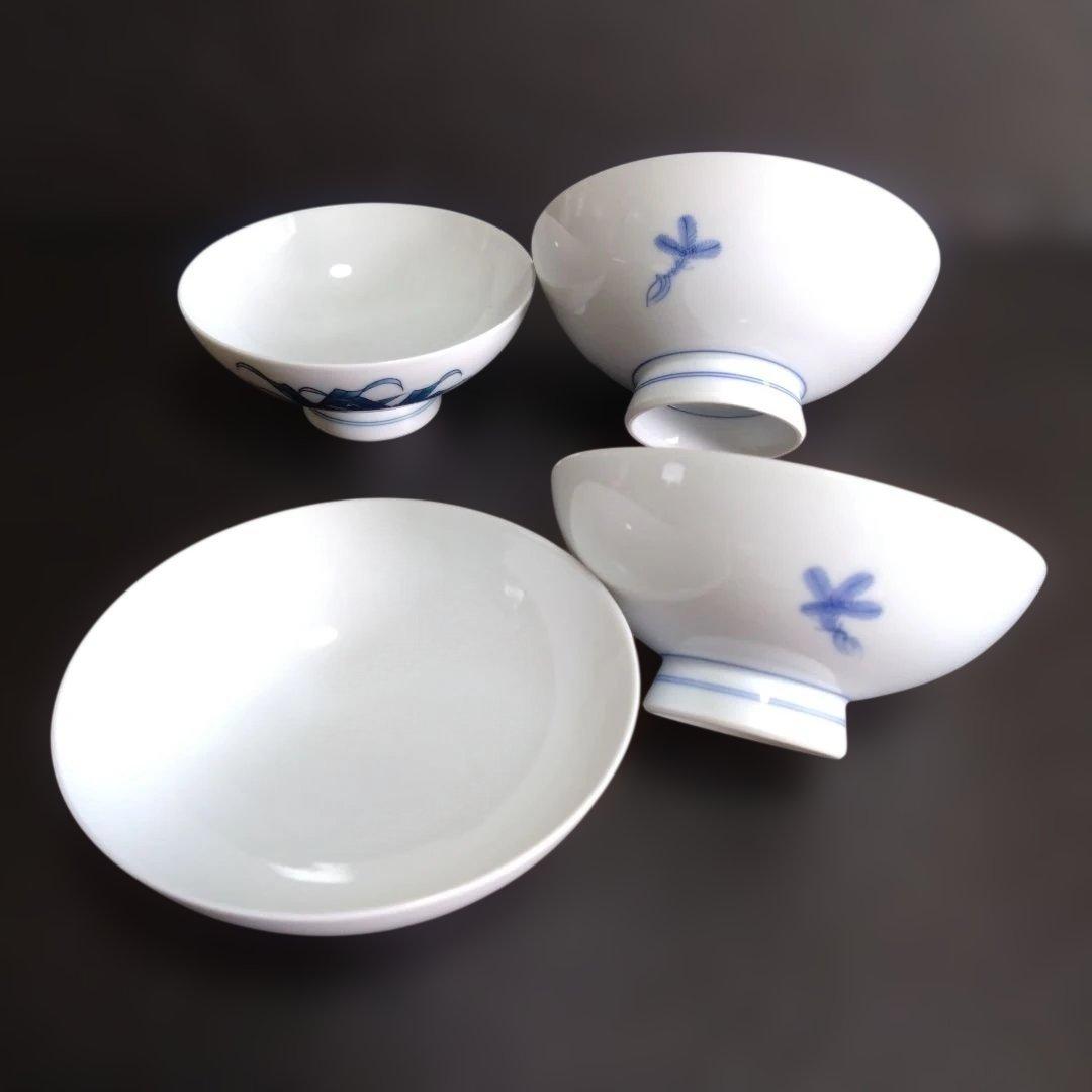 新品 伊万里鍋島焼 畑萬陶苑 飯碗セット