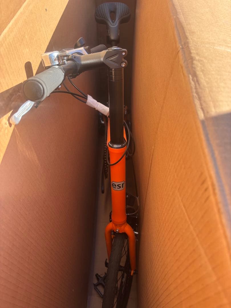 新品未使用　esr Magnesia 折りたたみ自転車 オレンジ