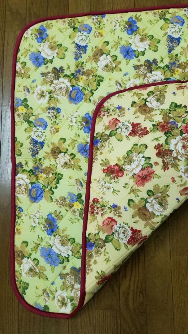 こたつペット、こたつ中敷き、6枚組、正方形、約94×97cm、両面リバーシブル