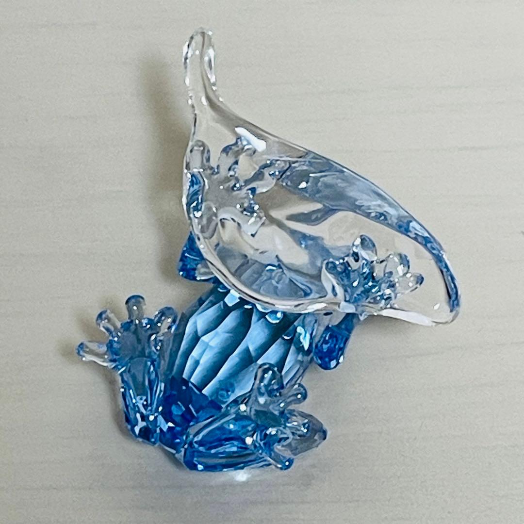 スワロフスキー SCS会員限定 2009年 青いカエル 置物 フィギュリン