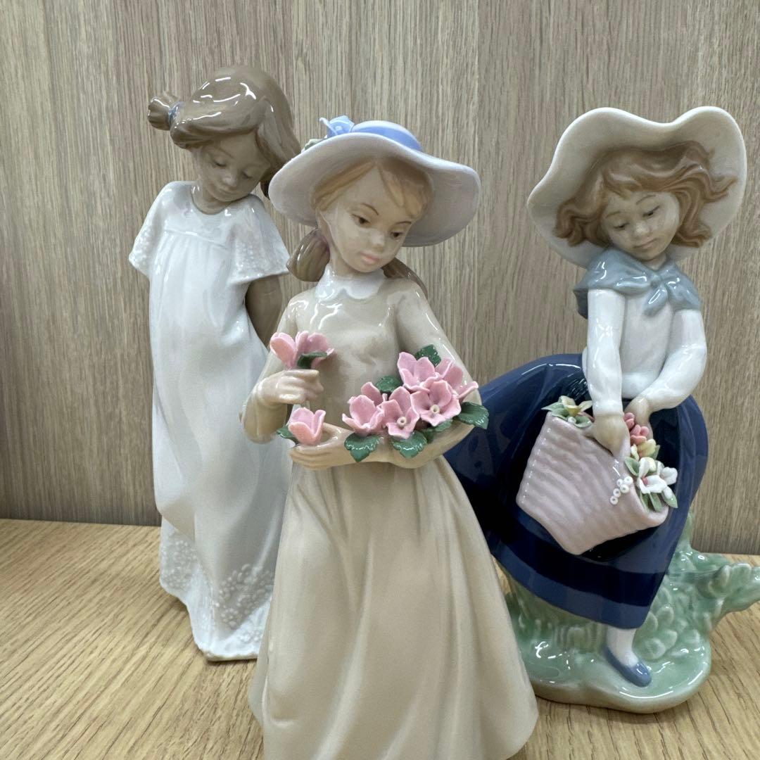 最終値下げ！！少女の置物3点セット　リヤドロあり