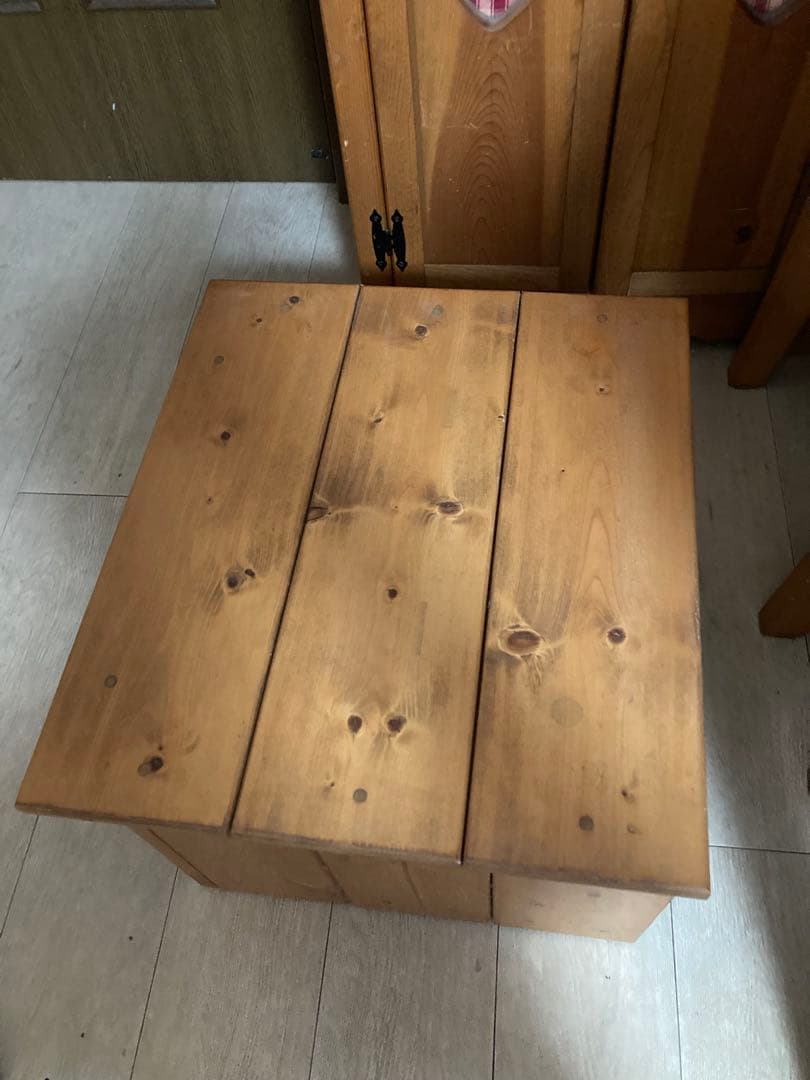 nao　カントリー　コロ付き木製家具　テレビ台