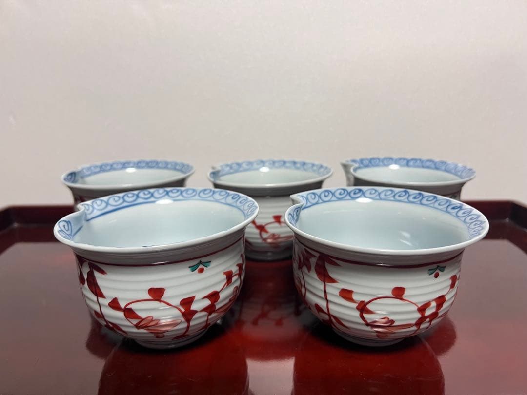 【新品】5客 有田焼　小鉢揃　染付山水