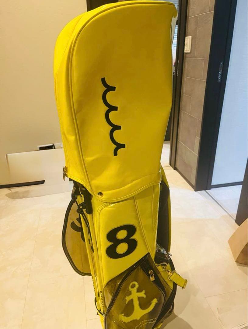 じゃん　ムータマリン　キャディバッグ　イエロー✖️ブラック