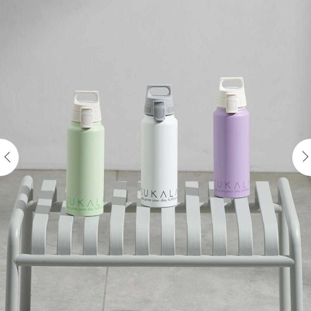 【新品未使用】（SUKALA×SIGG）ワイドマウスボトル　ホワイトグレー