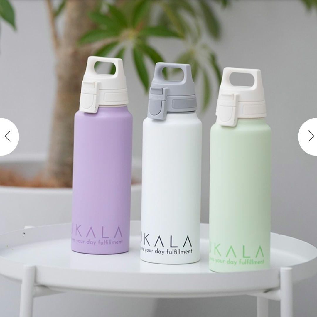 【新品未使用】（SUKALA×SIGG）ワイドマウスボトル　ホワイトグレー
