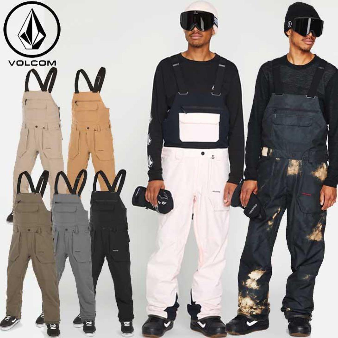 039 22-23 ボルコムVOLCOM スノーボードビブパンツ　S