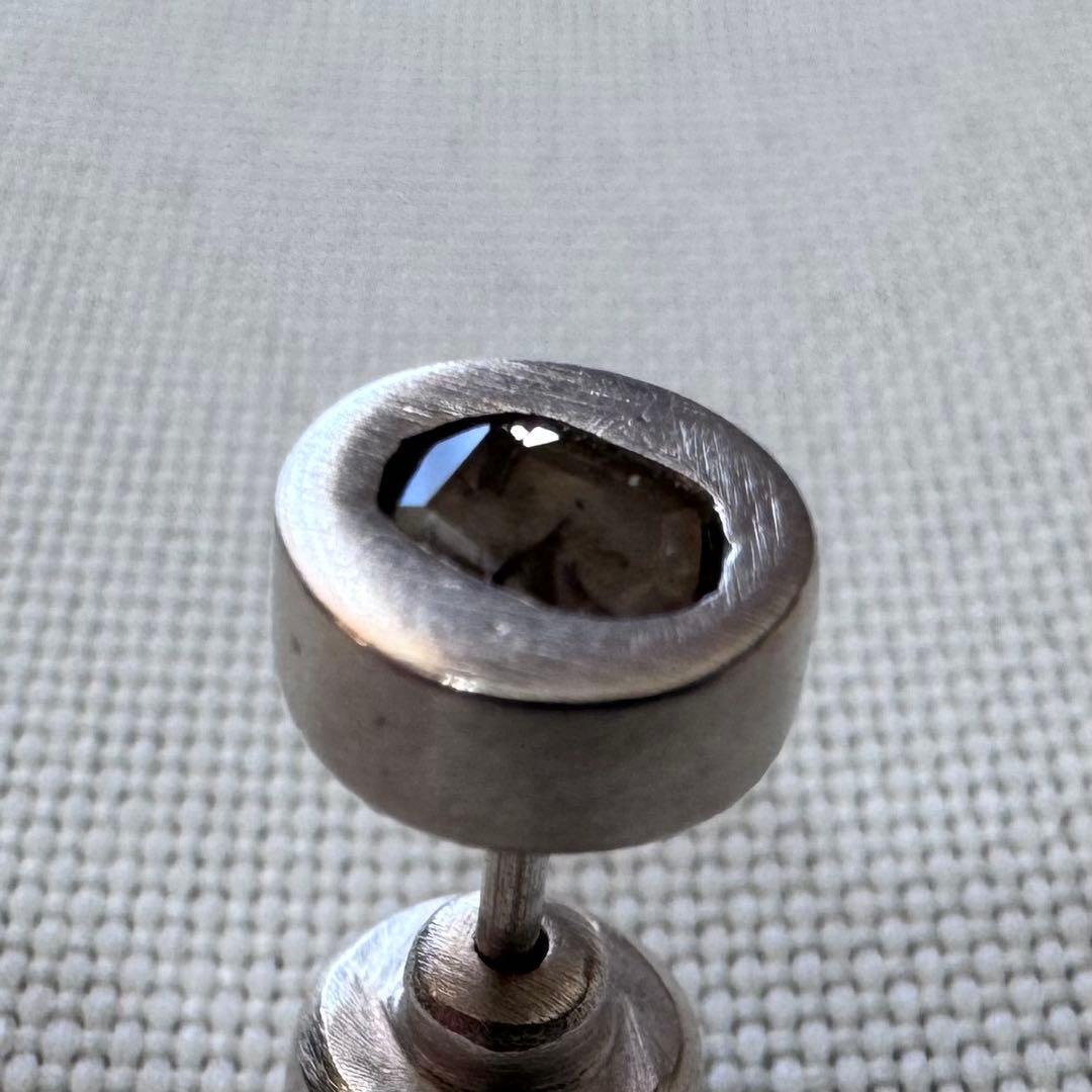 アクセサリー parts of four DIAMOND SLAB STUD EARRING