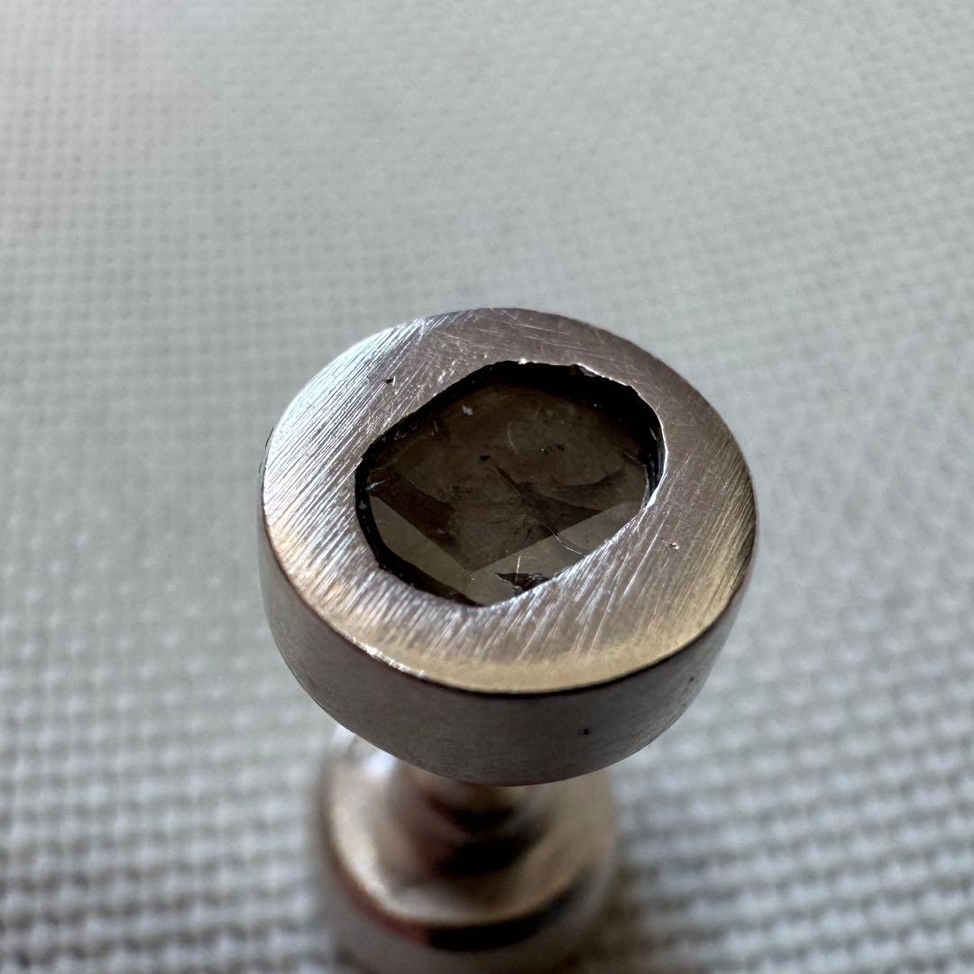 アクセサリー parts of four DIAMOND SLAB STUD EARRING