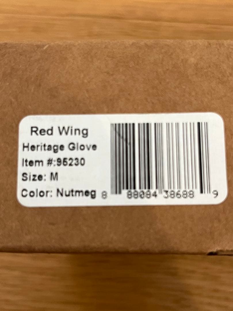 RED WING レザーグローブ　ナツメグ　Mサイズ