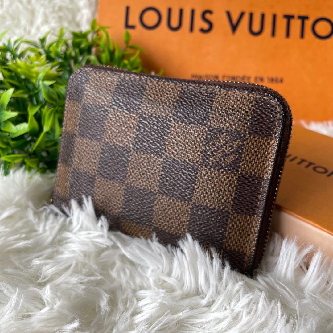 ルイヴィトン ダミエ ケース コンパクト財布 ジッピー　 N63070