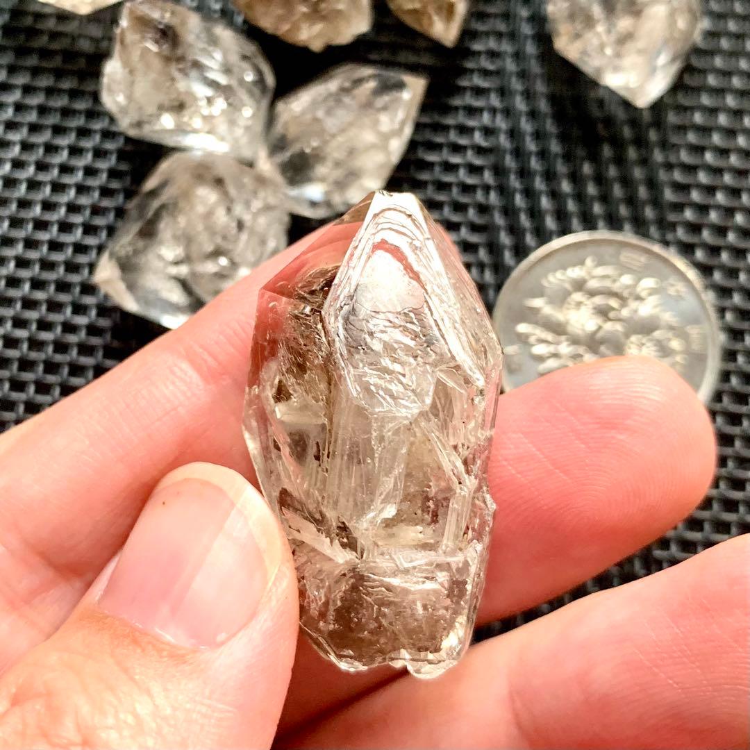 ペトロレアムクォーツ(特大)5個セットv-1/蛍光水晶