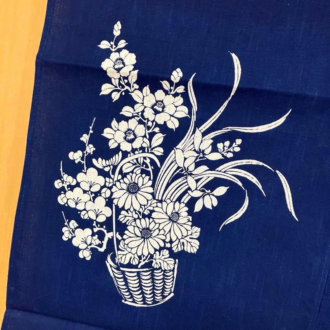 藍染 暖簾❣️本当に良い物をお探しの方❣️藍染工芸士『鈴木松男』作❣️長板藍染 A