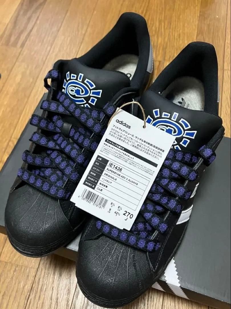 31日までの価格！adidas × always superstar 27cm