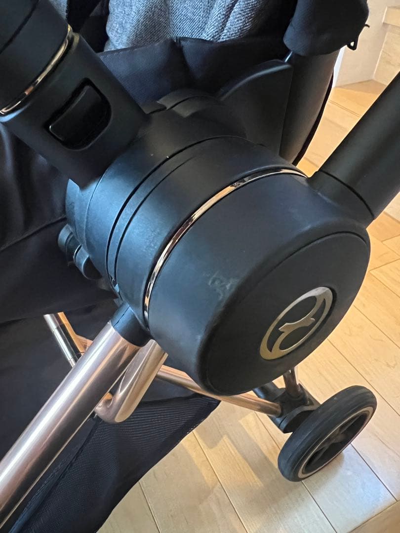 【こーが】CYBEXベビーカーミオス　ローズゴールド✕マンハッタングレー